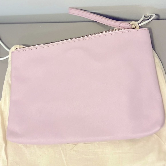 Apple Leather Clutch Mini Bag - Blush - Picture 2 of 6